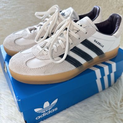 Hikari Shibata × adidas Gazelle Indoor "Core White/Night Grey/Cream White"
