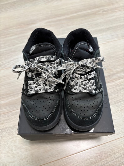 Travis Scott × Nike PS Jordan 1 Low OG SP "Black Phantom"