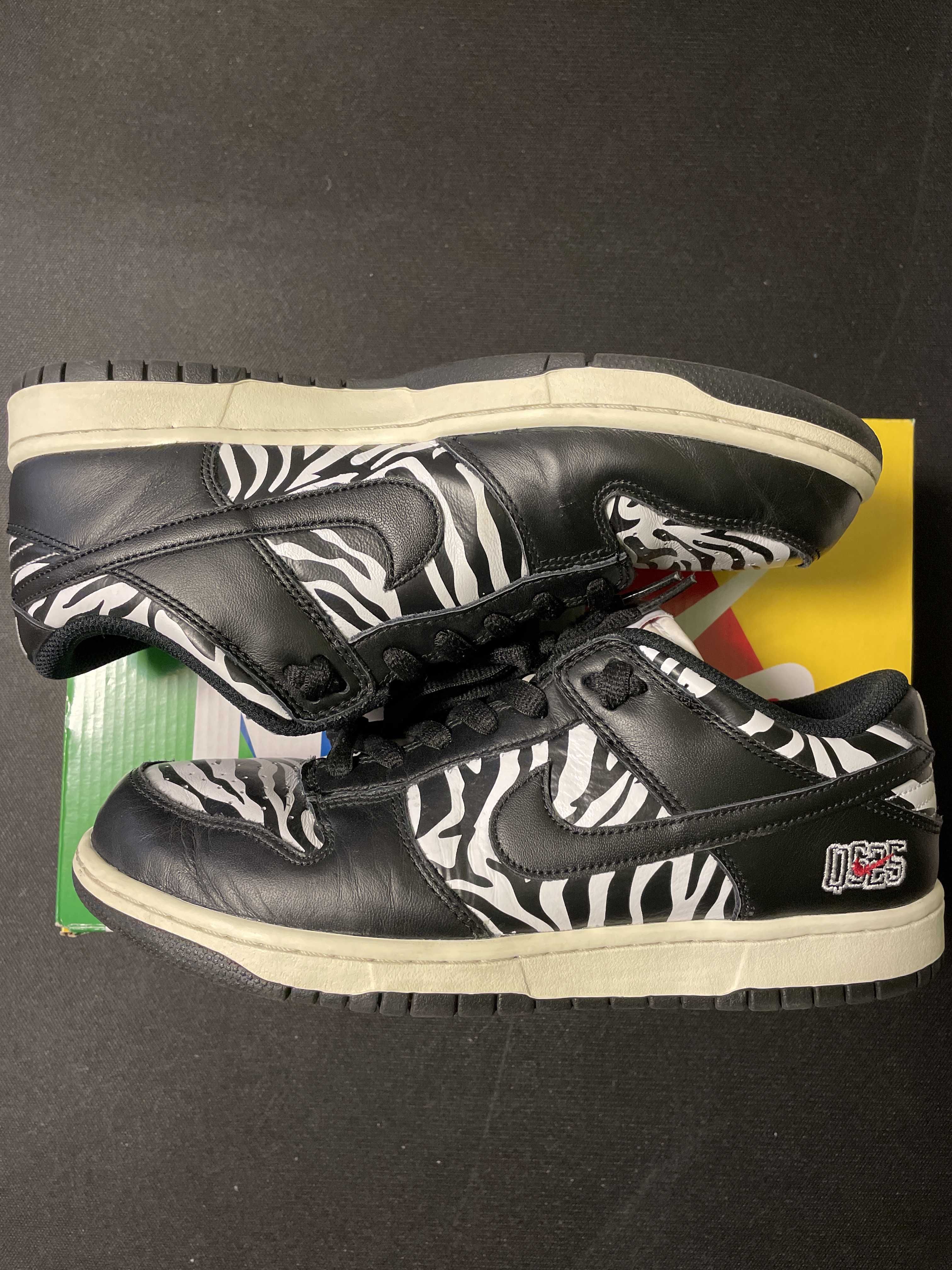Quartersnacks × Nike SB Dunk Low "Zebra Cake/Safari"
