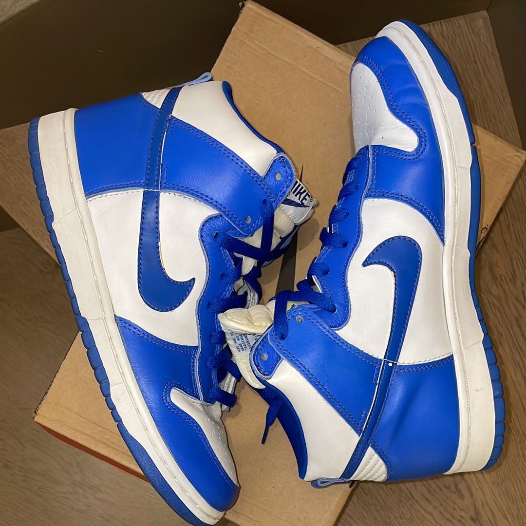 Nike Dunk High LE "White/Royal Blue"