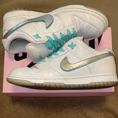 Diamond Supply Co. × Nike SB Dunk Low Pro "White"