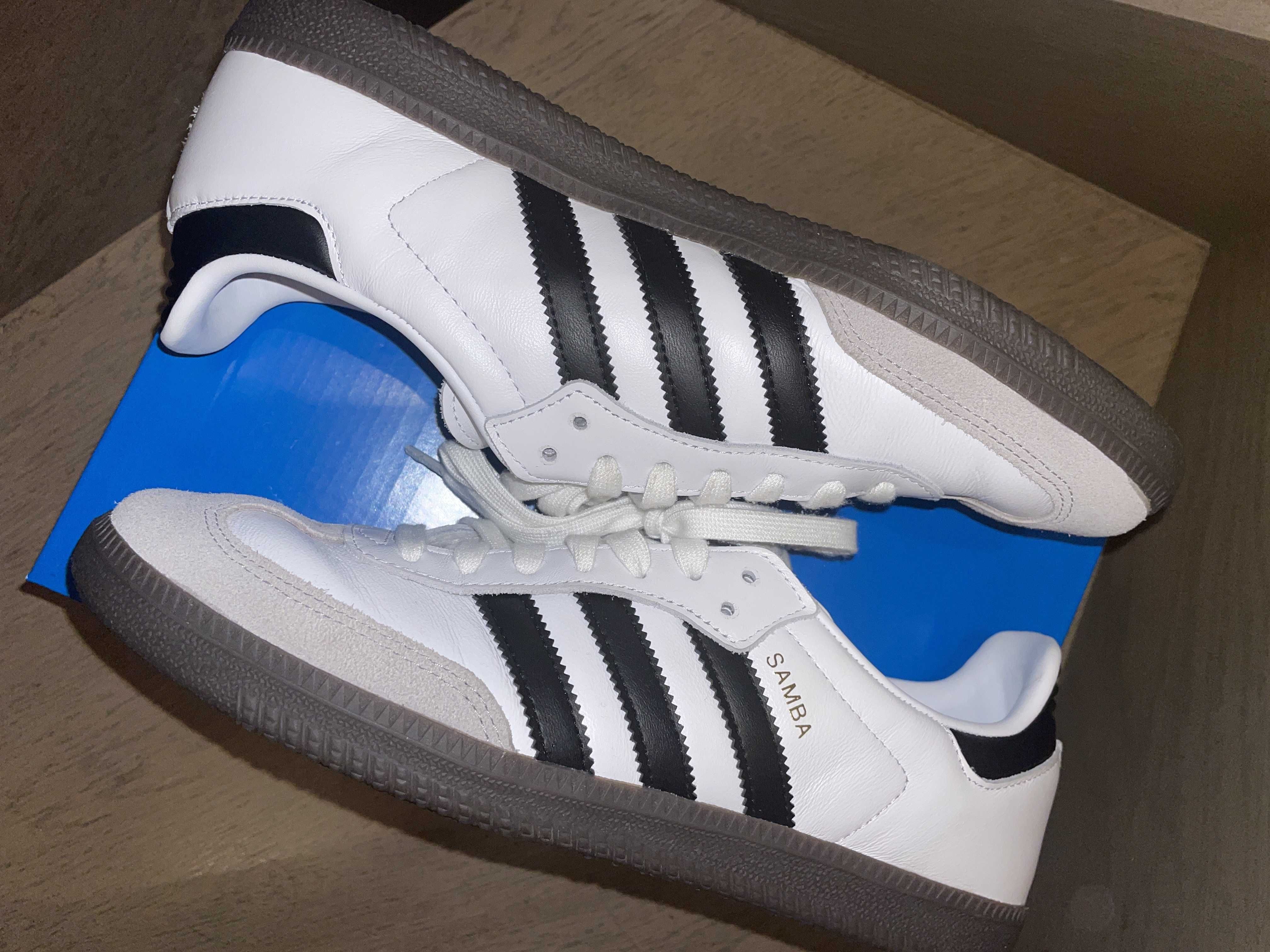 adidas Samba OG "Cloud White/Core Black/Clear Granite"