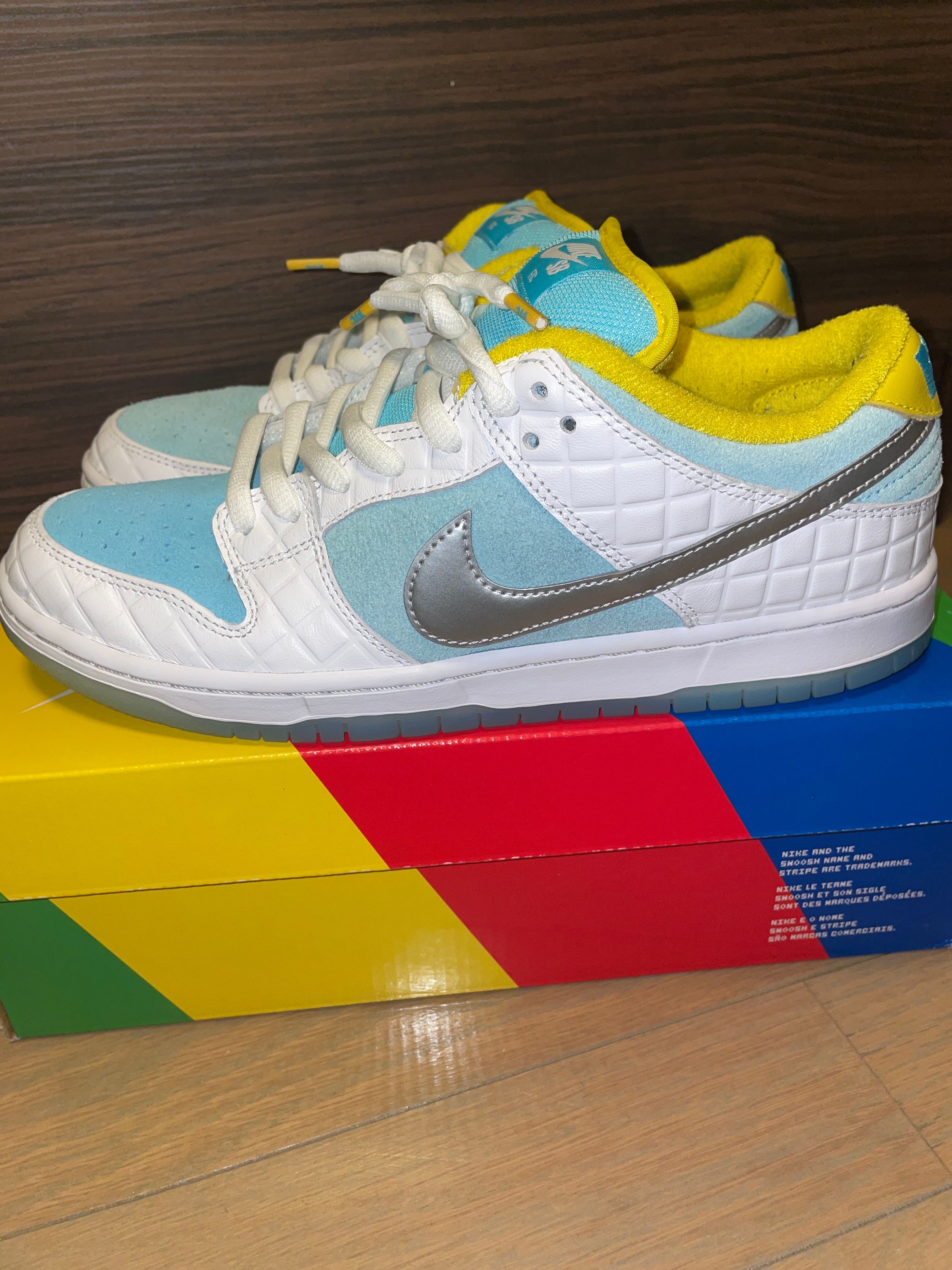 FTC × Nike SB Dunk Low "White/Blue"