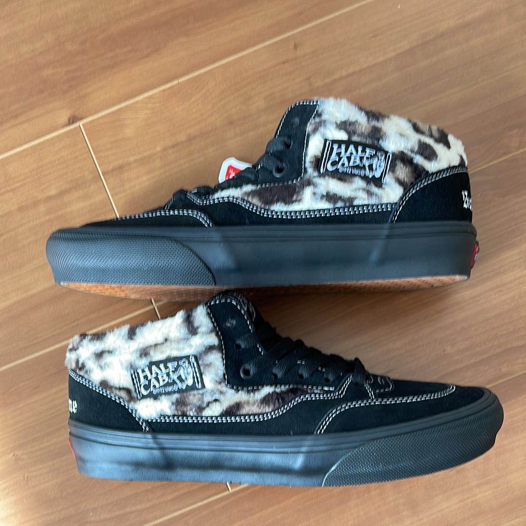 Supreme × Vans Leopard Half Cab "Black"