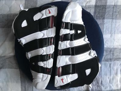 NIKE AIR MORE UPTEMPO "WHITE/BLACK/UNIVERSITY RED"(2020)