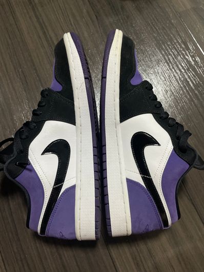 Nike Air Jordan 1 Retro Low "White/Black/Court Purple"