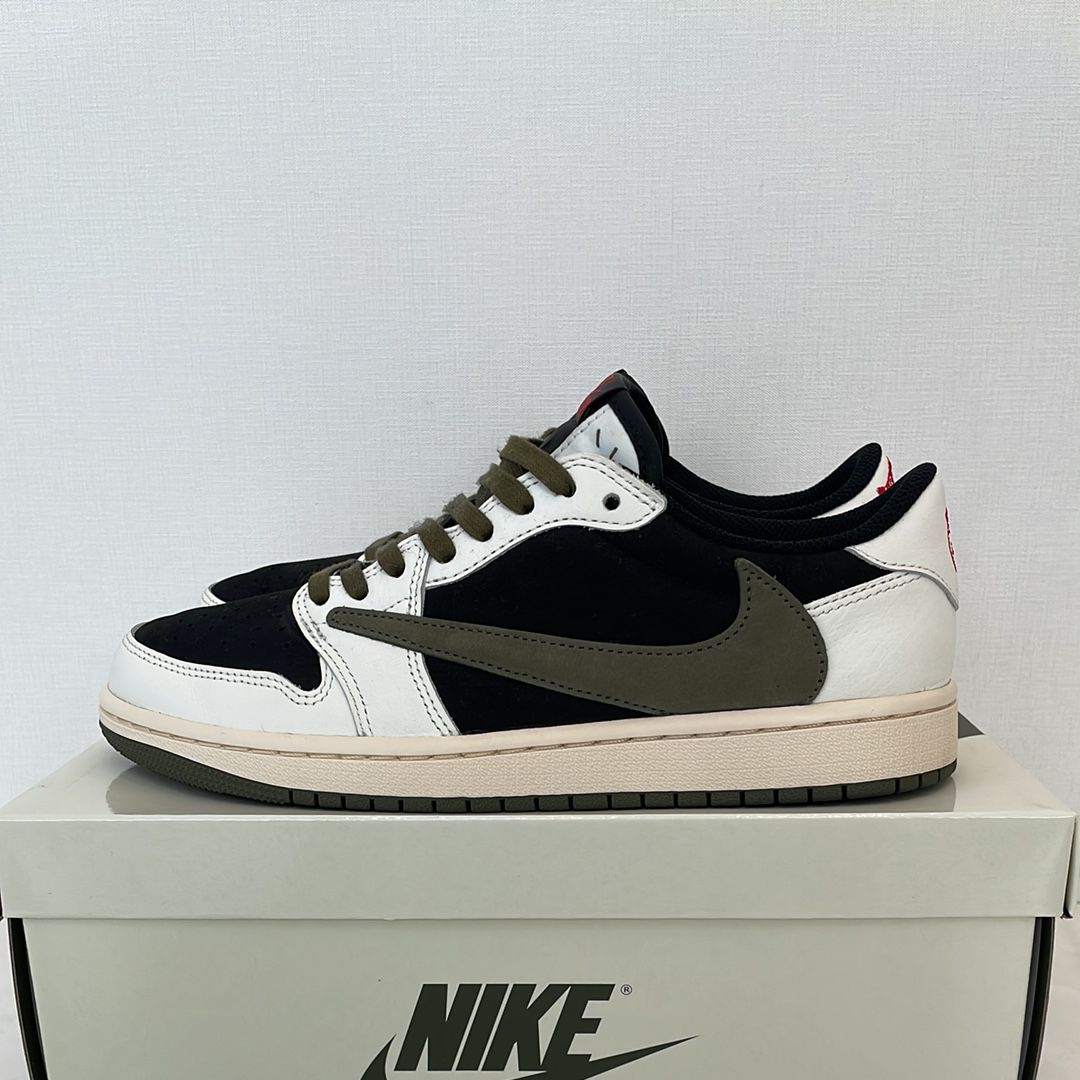 Travis Scott × Nike Women's Air Jordan 1 Low OG "Medium Olive"