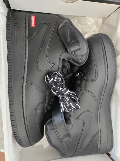 Supreme × Nike Air Force 1 Mid "Black" FW24