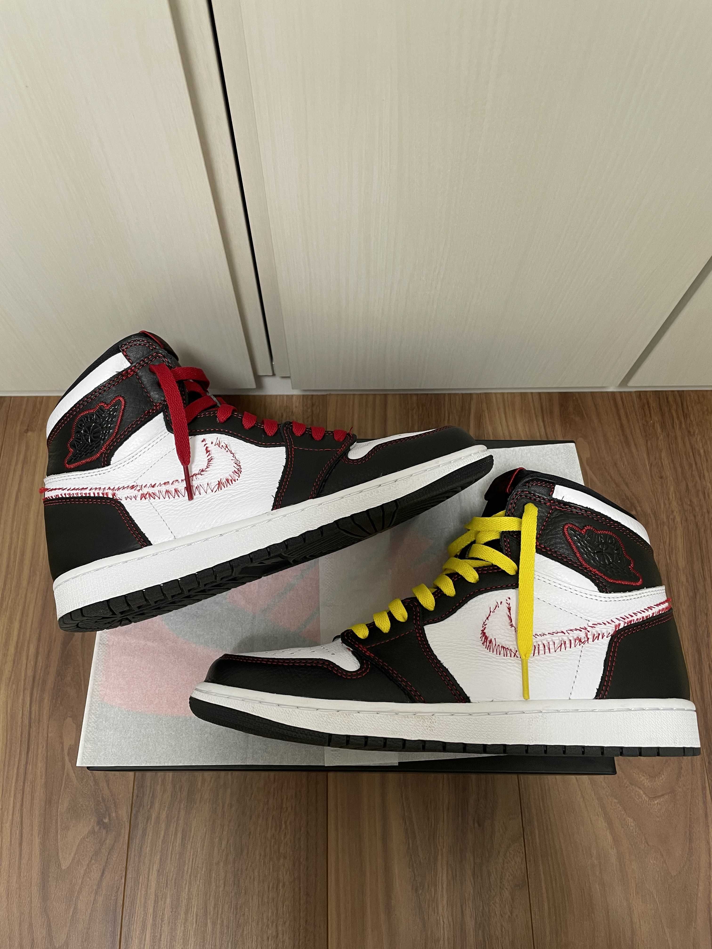 Nike Air Jordan 1 High OG Defiant "Black/Yellow/Gym Red"    