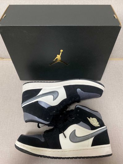 NIKE AIR JORDAN 1 MID SE "WHITE/BLACK/SATIN BLUE"