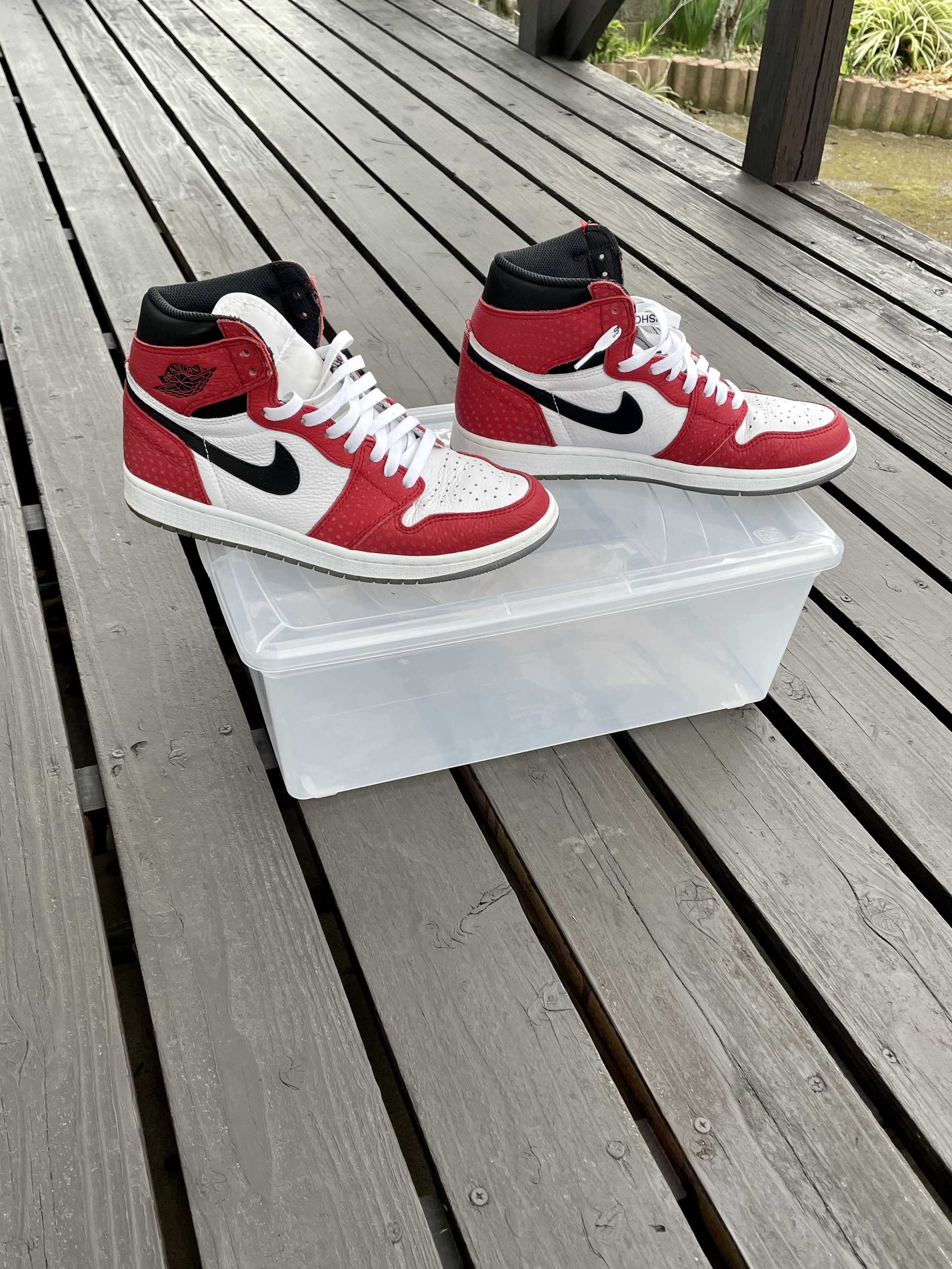 Spiderman × Nike Air Jordan 1 Origin Story "Gym Red/White/Photo Blue/Black"