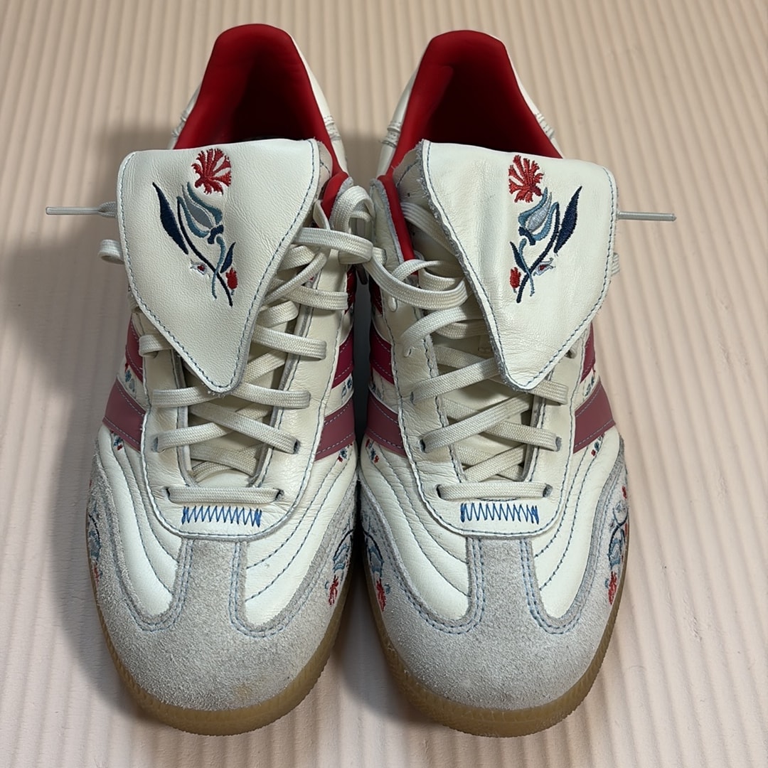 The Football Gal × adidas Predator Freestyle "Off White/Easy Pink/Pure Ruby"