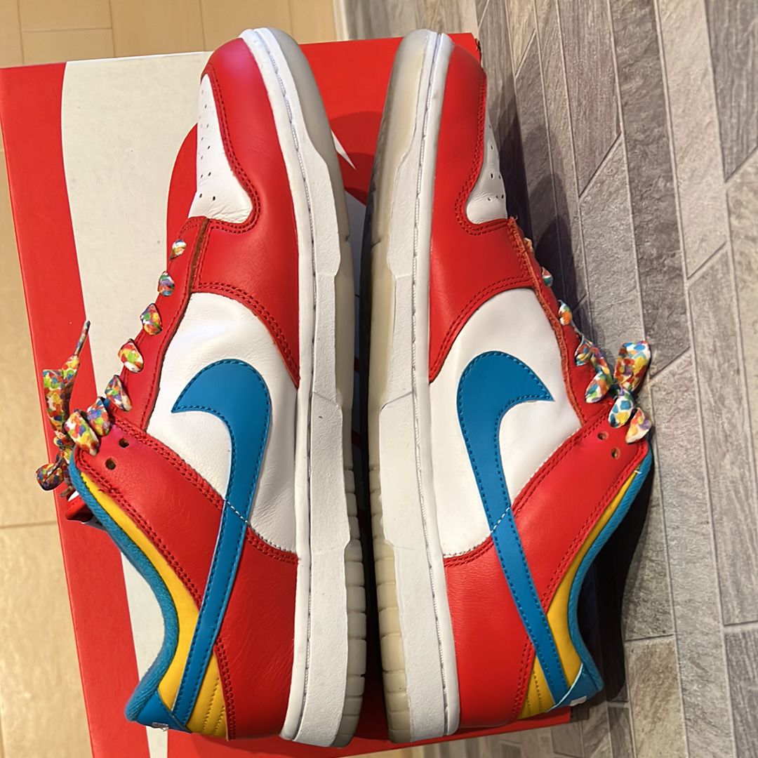 FRUiTY PEBBLESTM × Nike Dunk Low QS "Habanero Red/Dark Sulfur/Laser Blue"