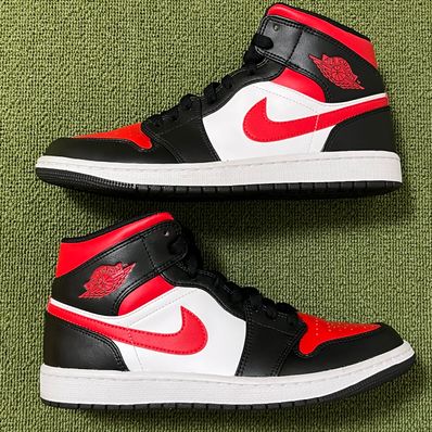 Nike Air Jordan 1 Mid "Black/Gym Red/White"