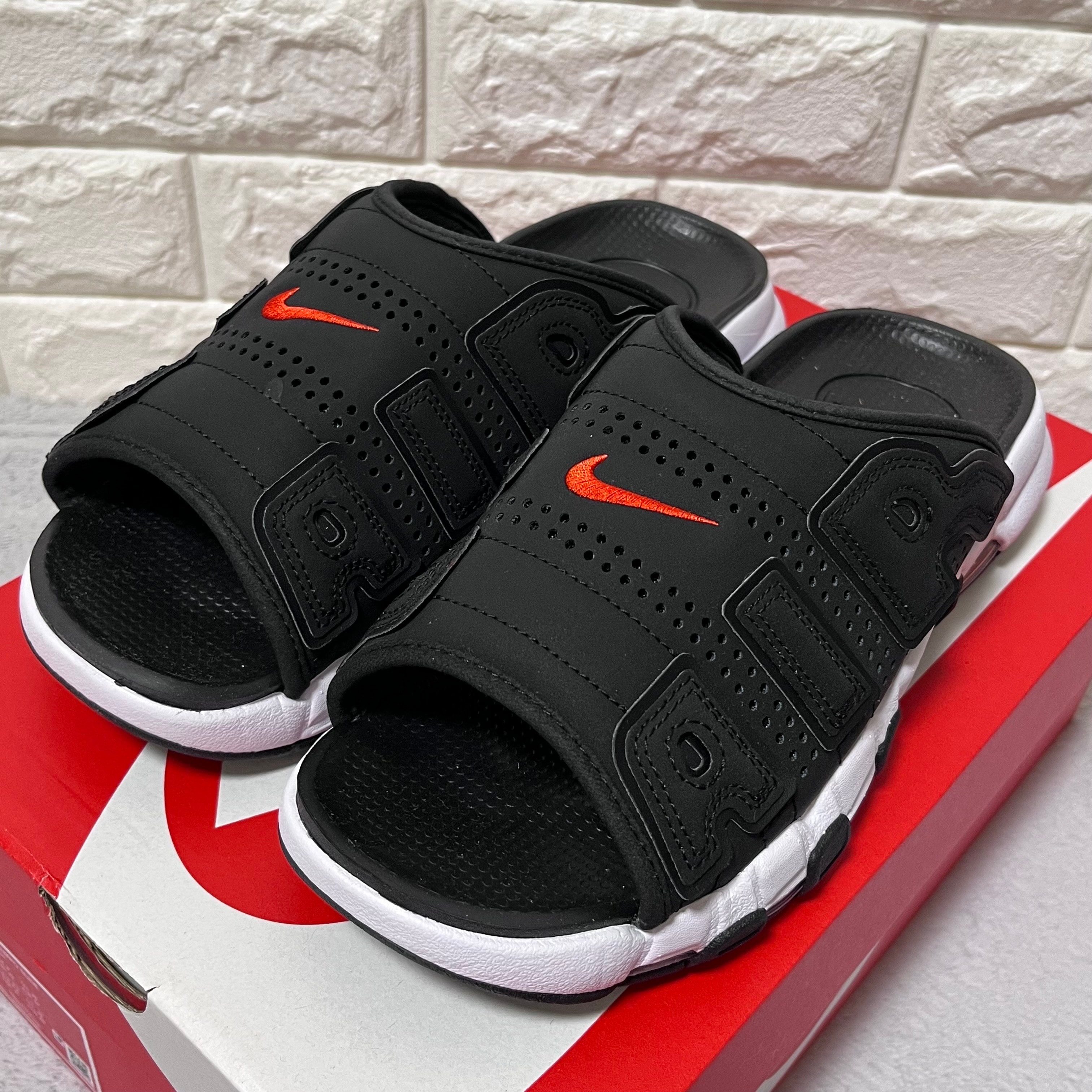 Nike Air More Uptempo Slide "Black/Clear/White"