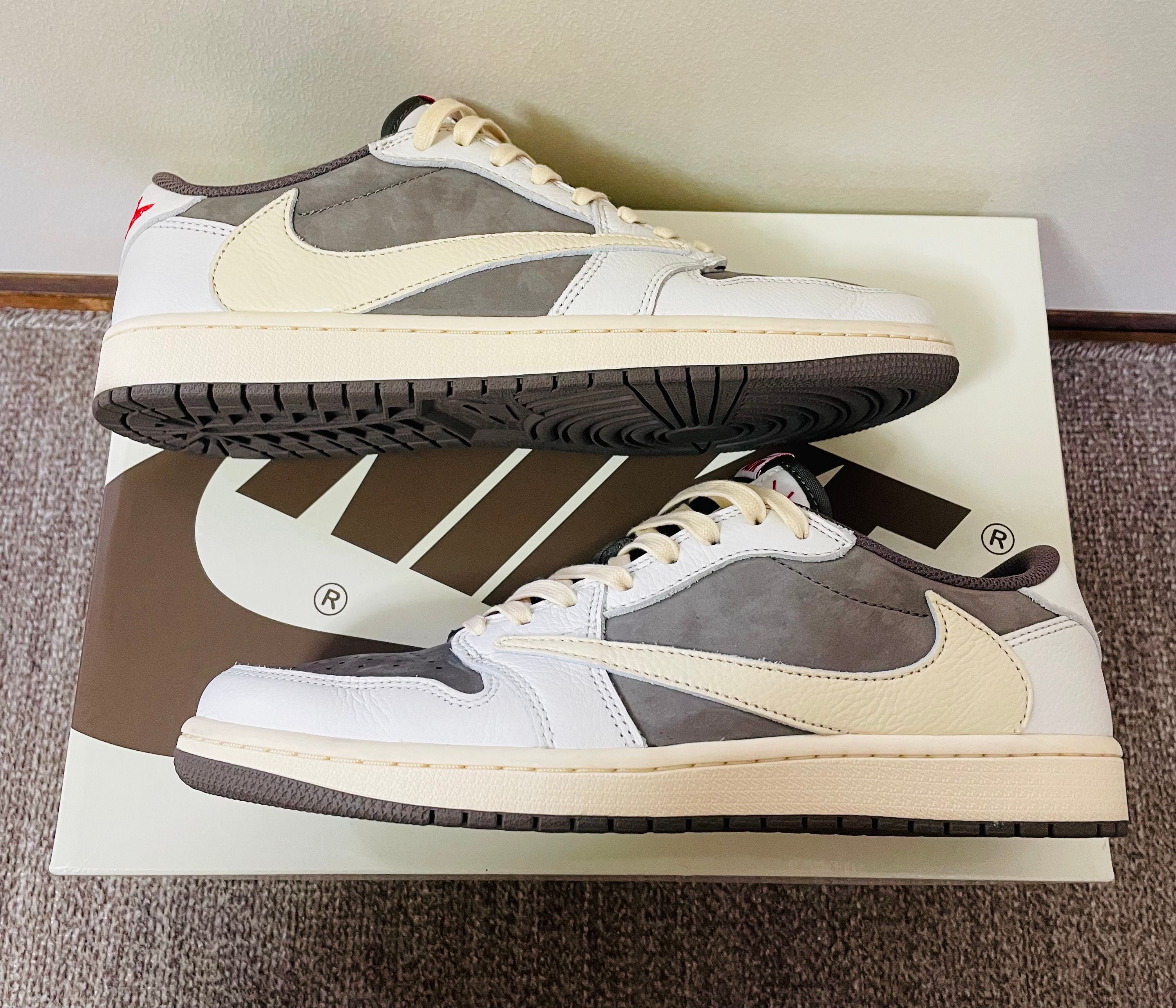 Travis Scott × Nike Air Jordan 1 Low OG SP "Reverse Mocha/Sail and Ridgerock"