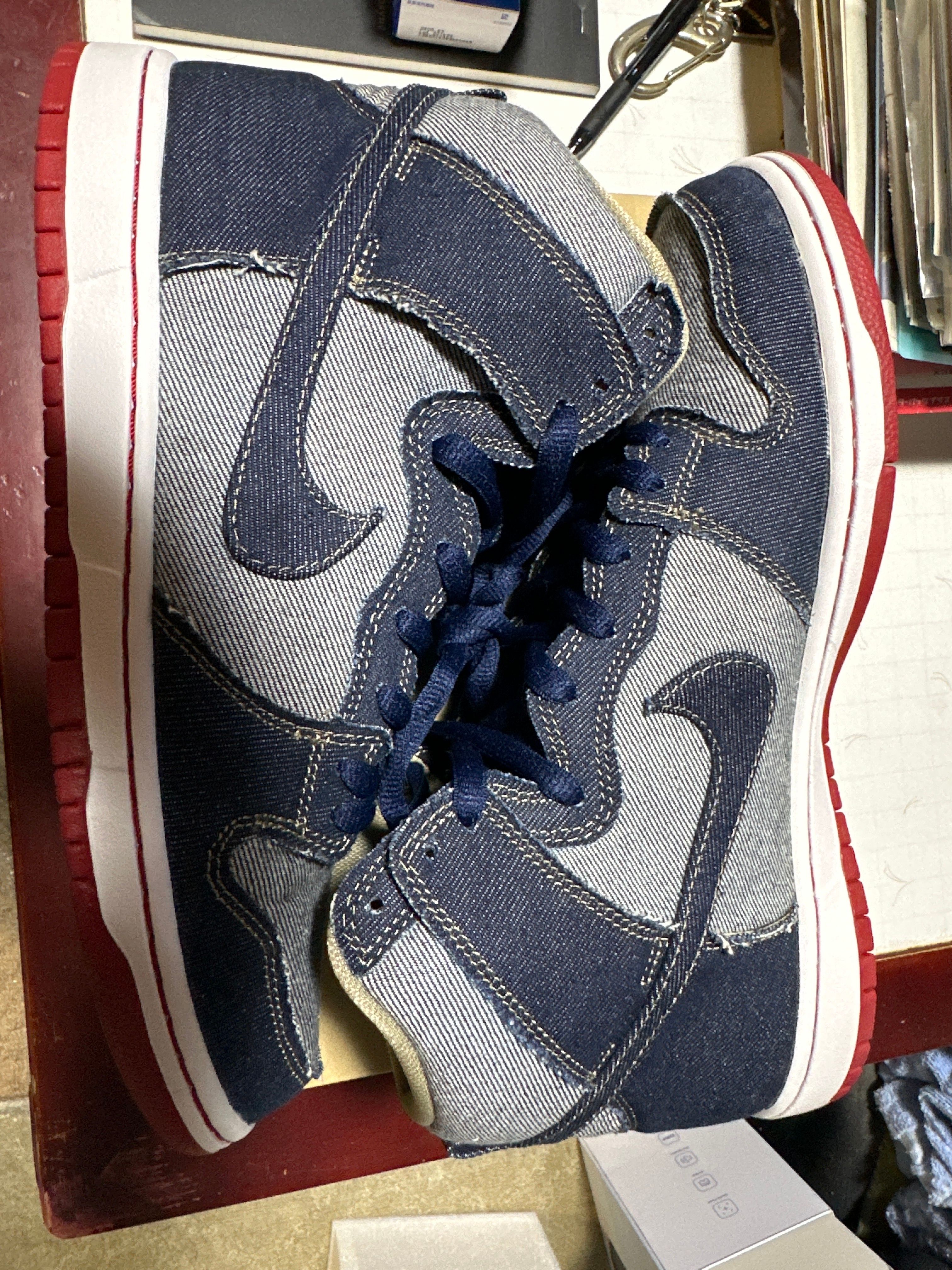 Nike SB Dunk High Reese Forbes Denim "Midnight Navy"