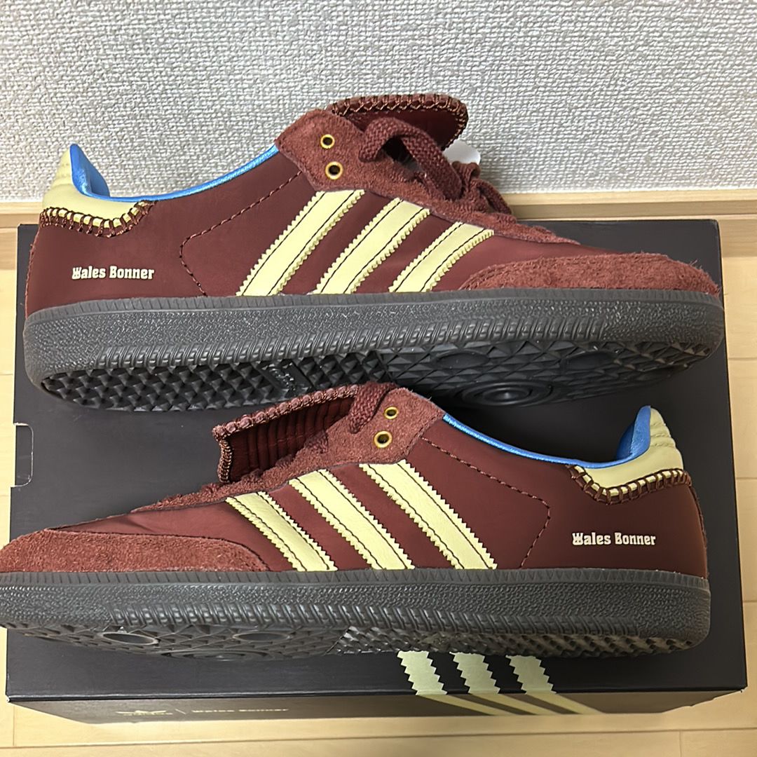 Wales Bonner × adidas Samba Nylon Low "Fox Brown/Sandy Beige/Lucky Blue"