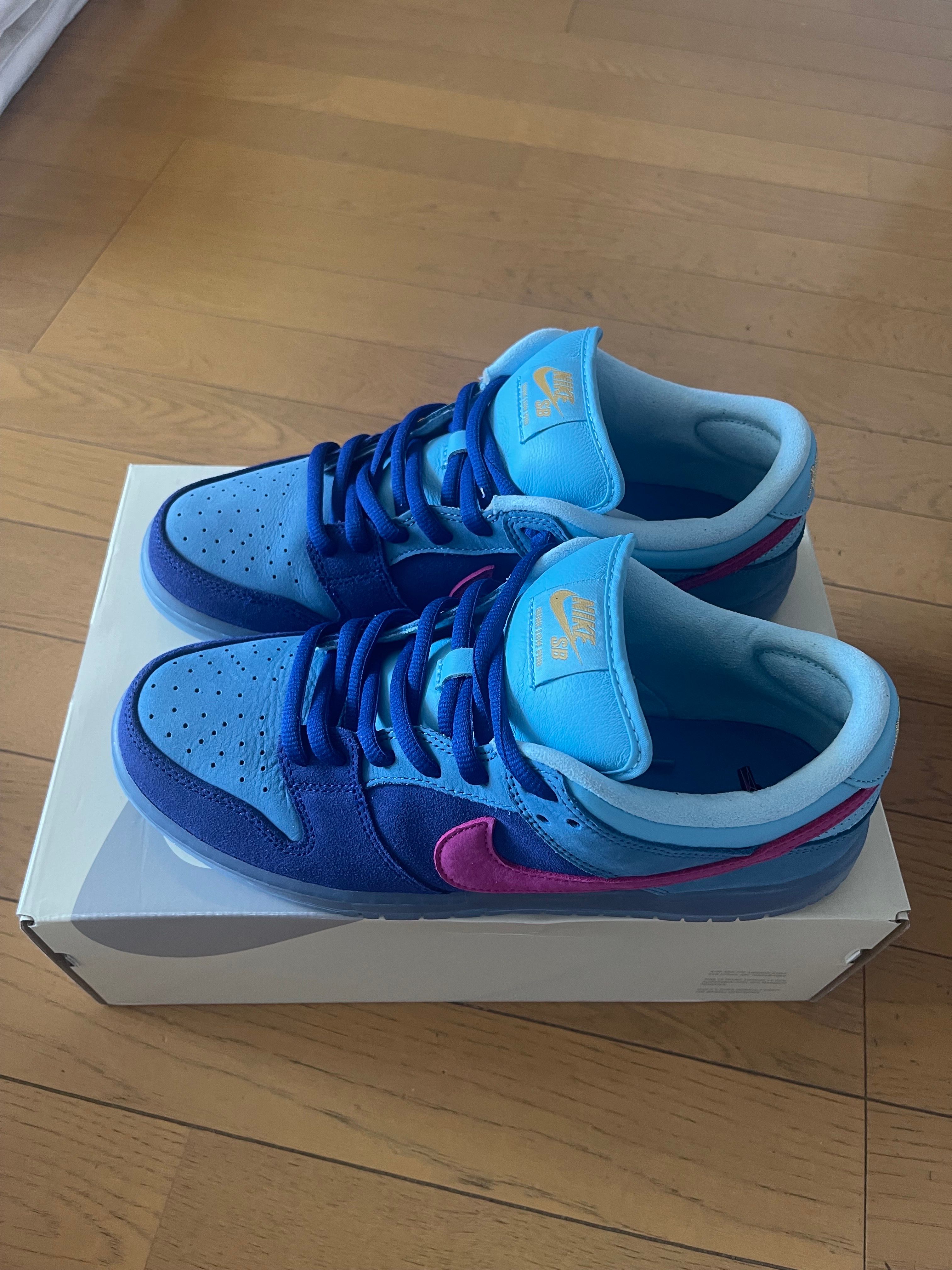 Run The Jewels × Nike SB Dunk Low "Deep Royal Blue and Active Pink"