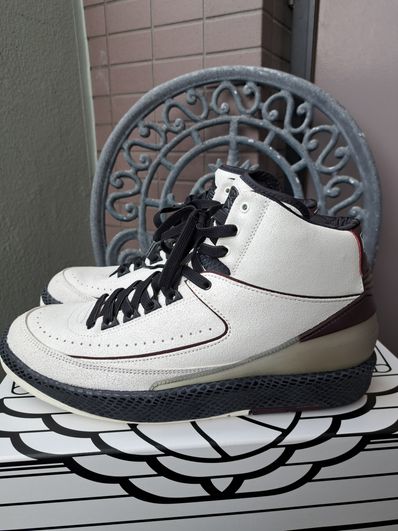A Ma Maniere × Nike Air Jordan 2 "Airness/Sail and Burgundy"