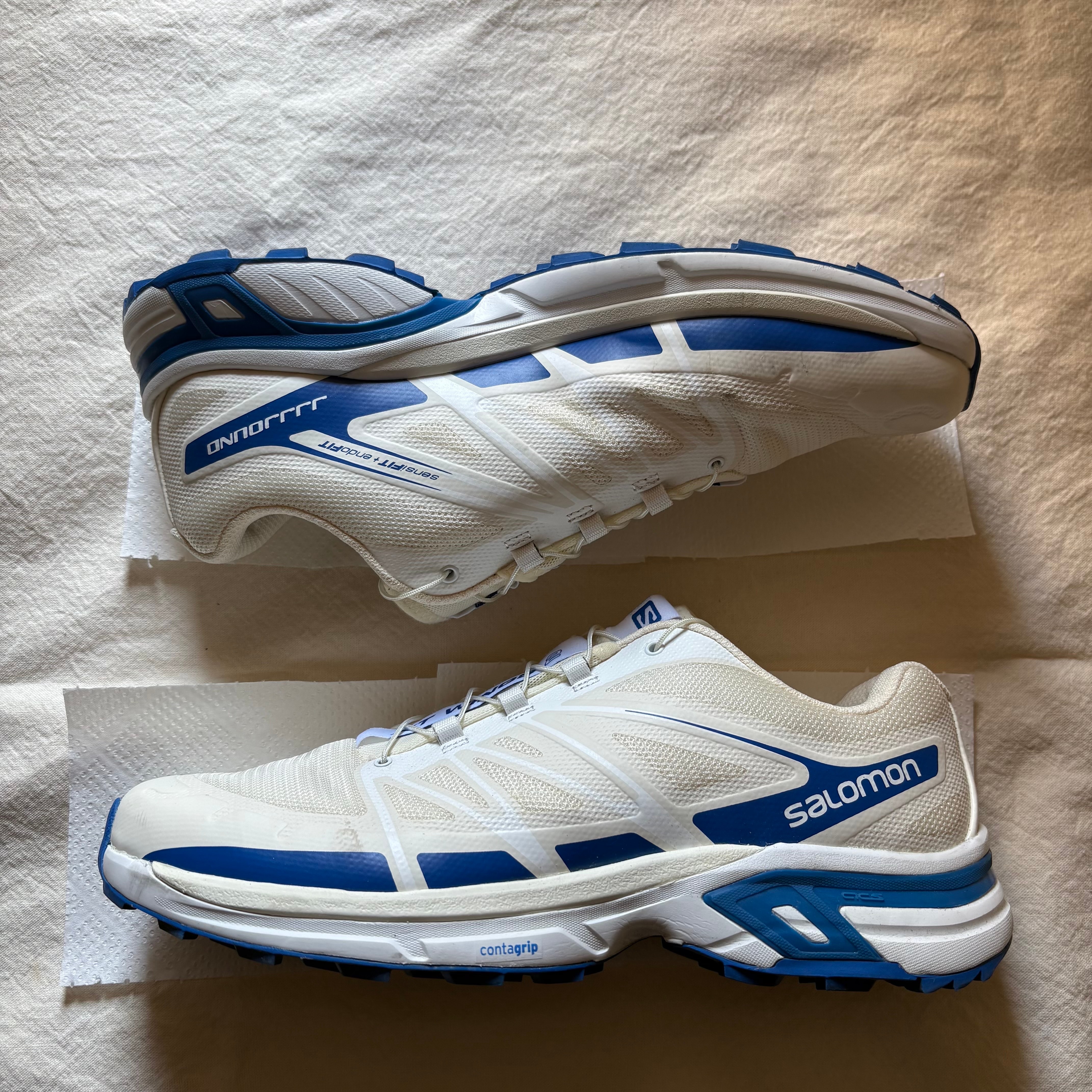 JJJJound × Salomon XT-Wings 2 "Vanilla Ice/White/Lapis Blue"