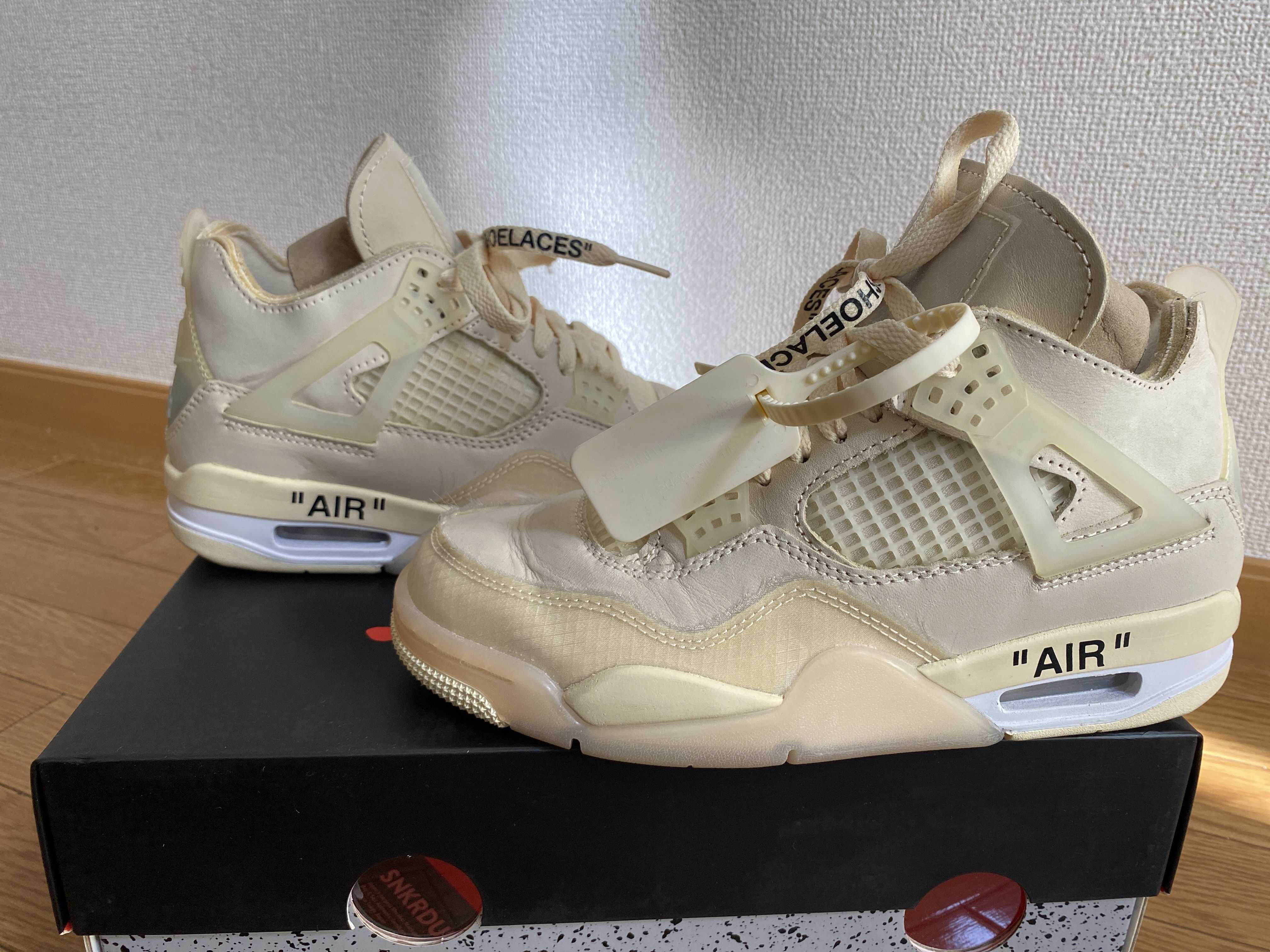 Off-White × Nike Women's Air Jordan 4 SP "Sail"