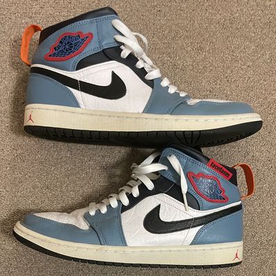 FACETASM × Nike Air Jordan 1 Mid "White/Navy"