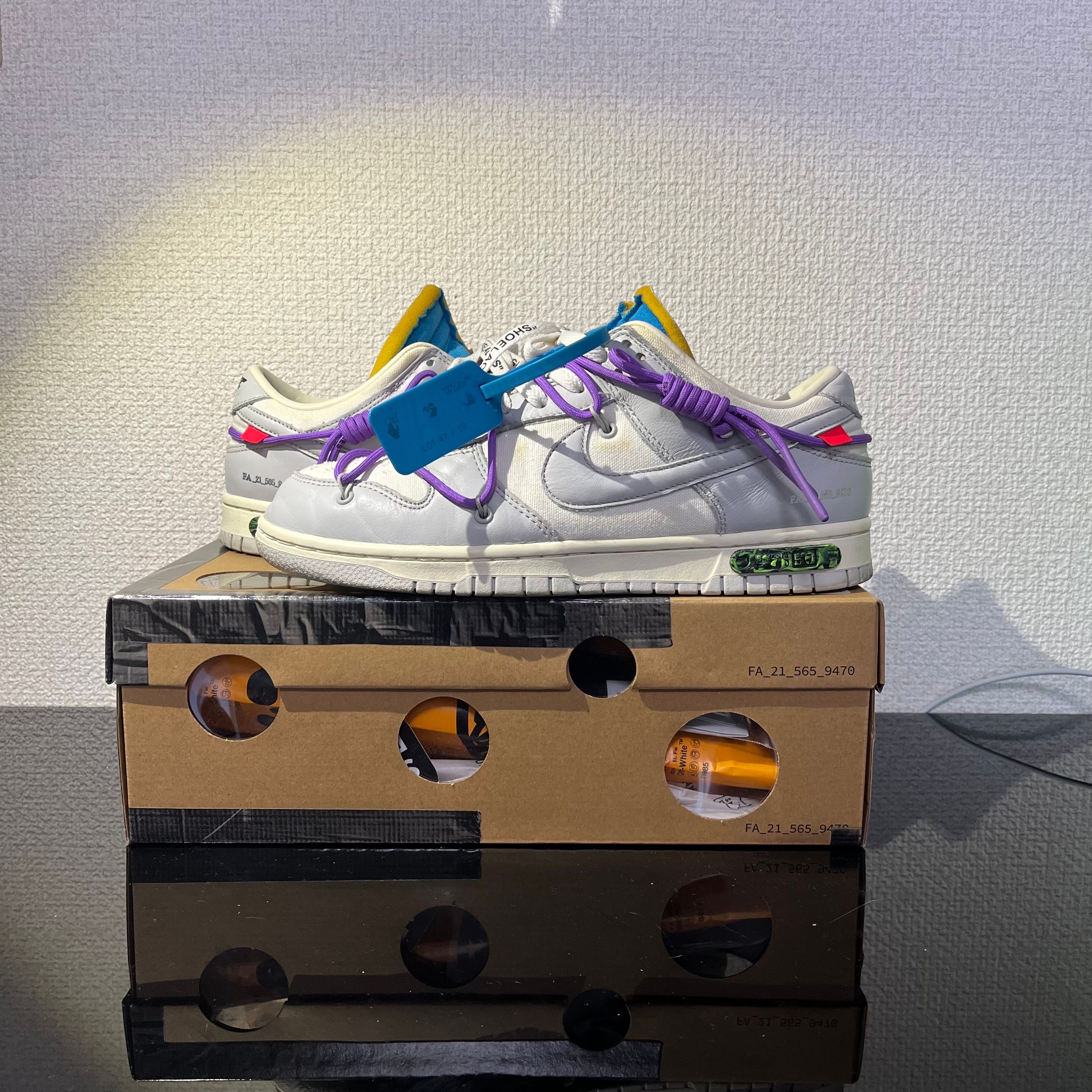 Off-White × Nike Dunk Low "Sail/Neutral Gray"