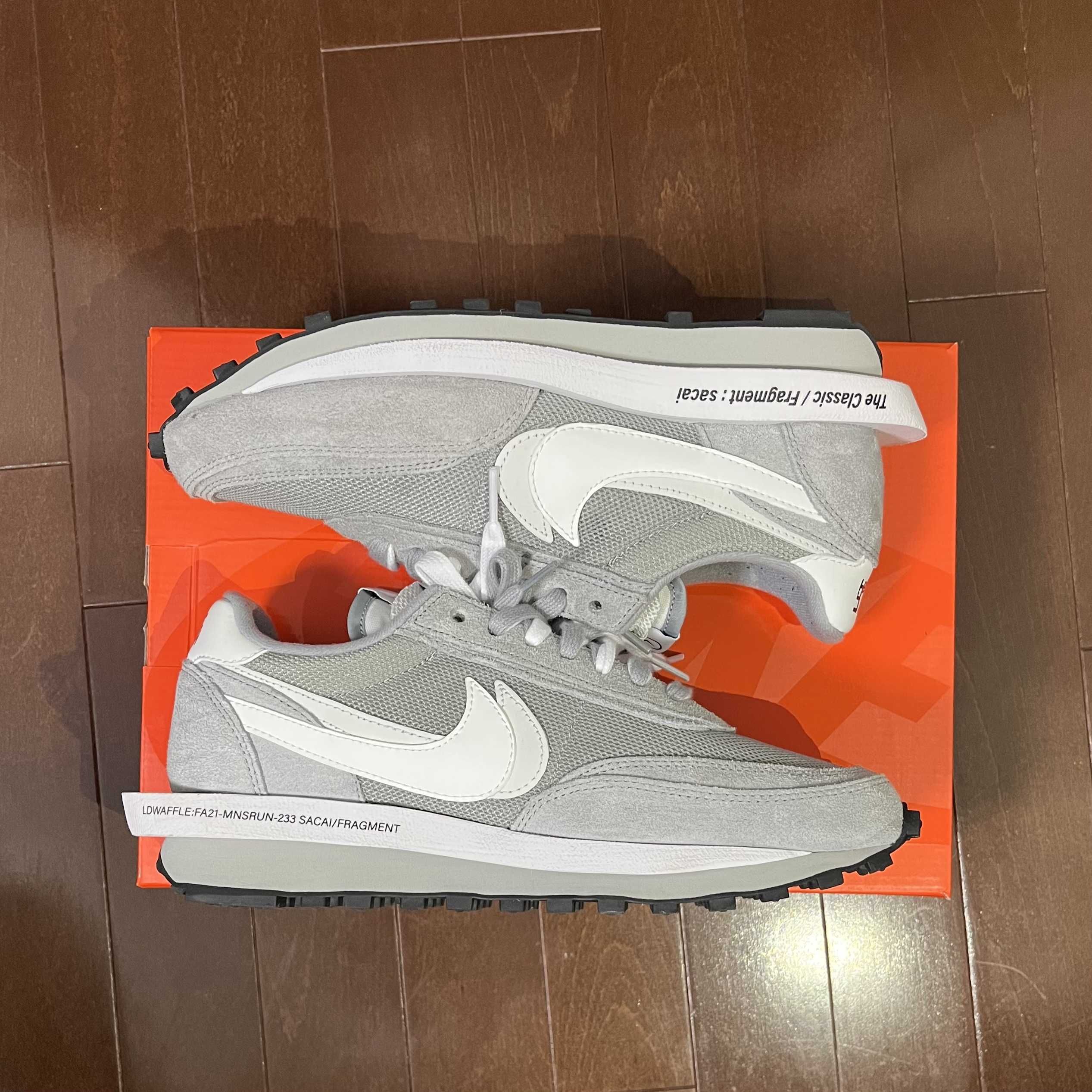 Fragment × sacai × Nike LD Waffle "Light Smoke Grey"