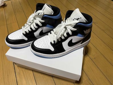 Nike Women's Air Jordan 1 Mid "Black/University Blue"