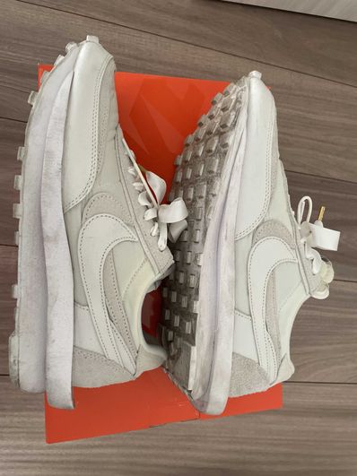 sacai × Nike LDV Waffle "Triple White"