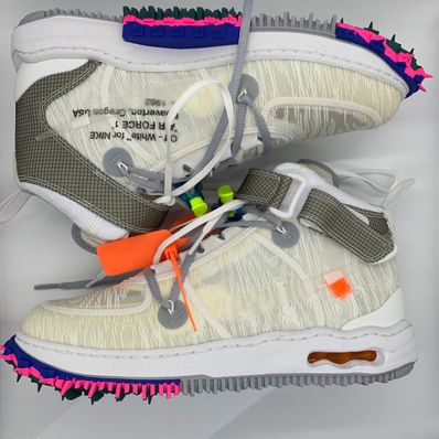 Off-White × Nike Air Force 1 Mid "White"