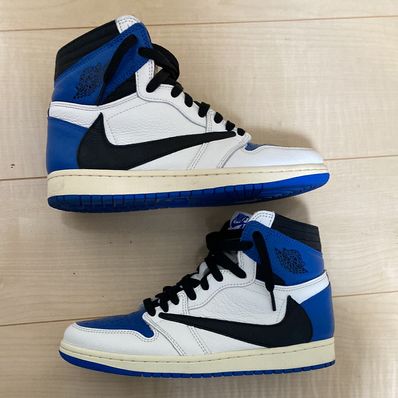 Travis Scott × fragment design × Nike Air Jordan 1 Retro High OG SP "Military Blue"