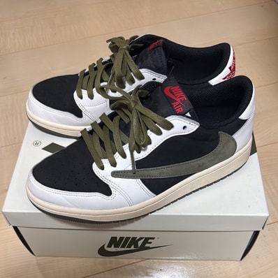 Travis Scott × Nike Women's Air Jordan 1 Low OG "Medium Olive"