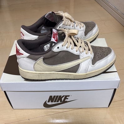 Travis Scott × Nike Air Jordan 1 Low OG SP "Reverse Mocha/Sail and Ridgerock"