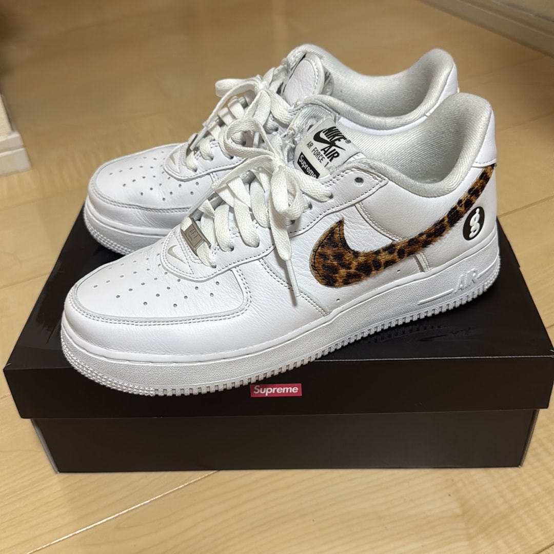 GOODENOUGH × Supreme × Nike Air Force 1 Low "White/Leopard" (25SS Week15)