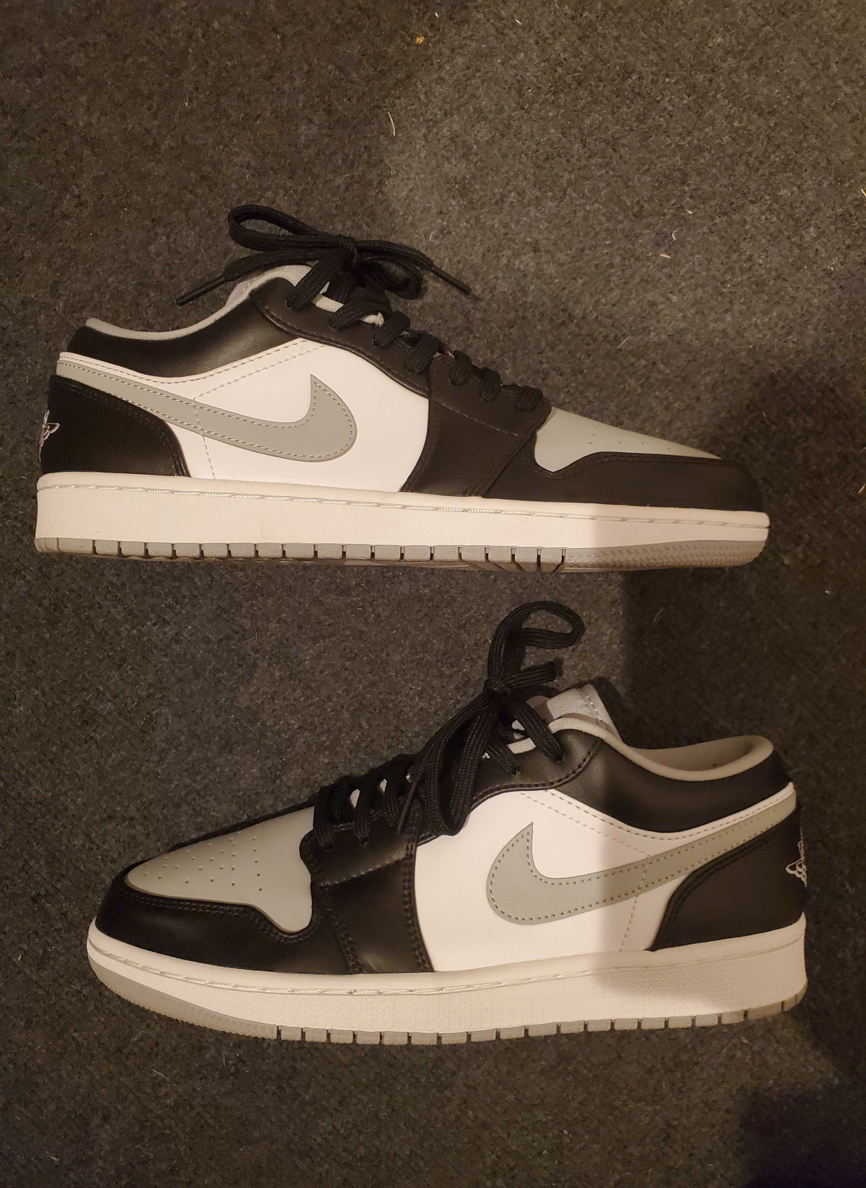 NIKE AIR JORDAN 1 LOW "BLACK/LIGHT SMOKE GREY"