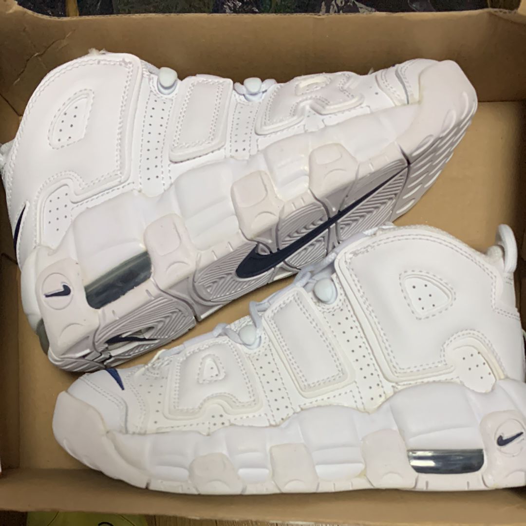 Nike GS Air More Uptempo "White/Midnight Navy"