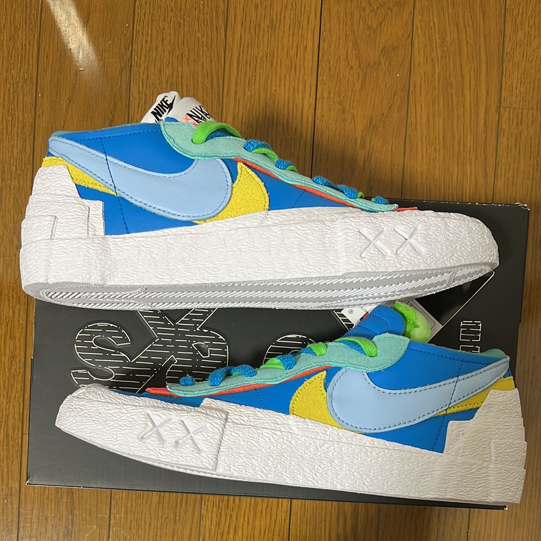 KAWS × sacai × Nike Blazer Low "Neptune Blue"