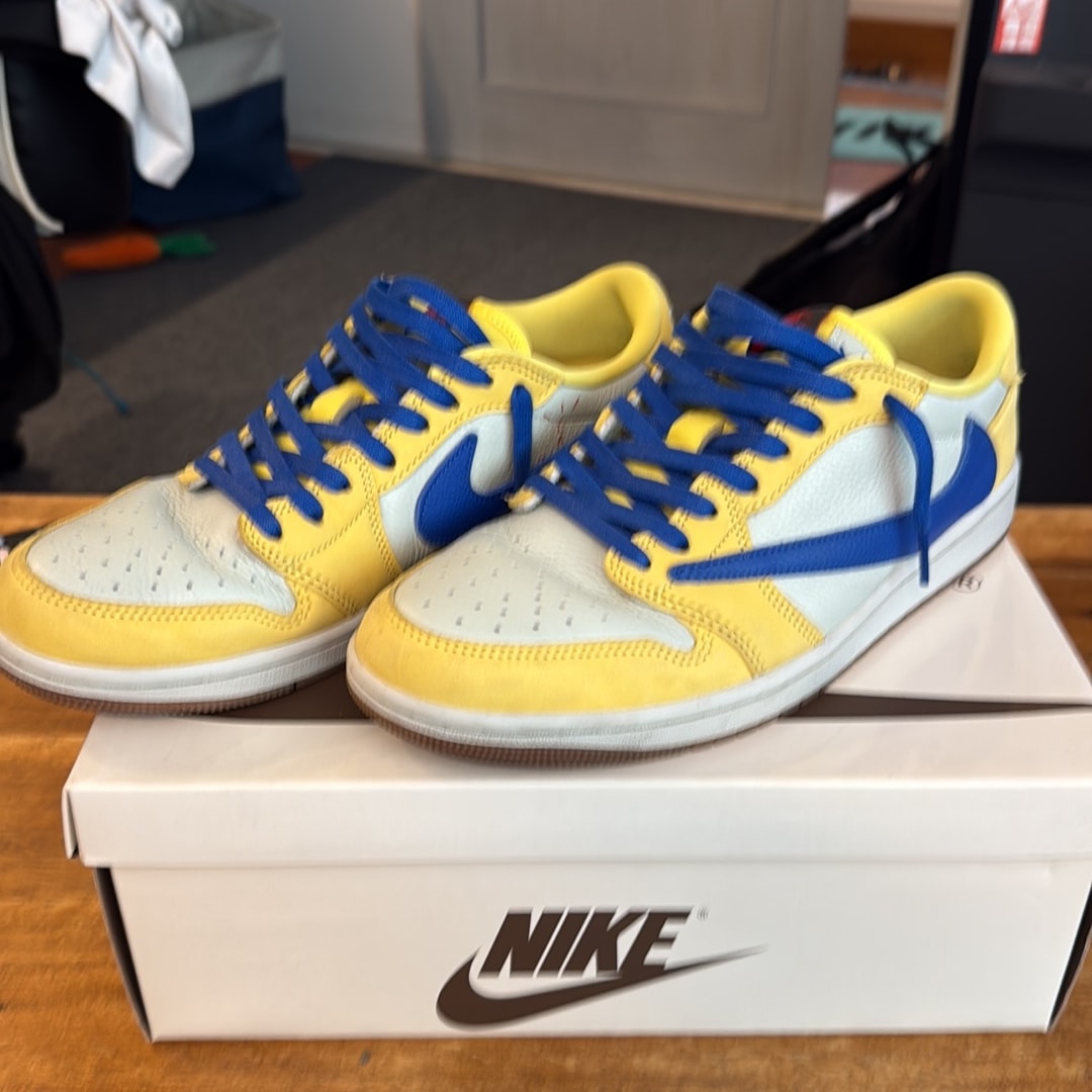 Travis Scott × Nike Women's Air Jordan 1 Retro Low OG "Canary"