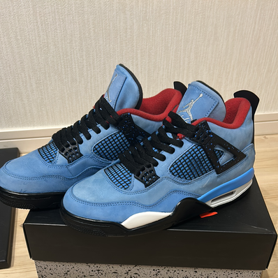 Travis Scott × Nike Air Jordan 4 Retro Cactus Jack "University Blue"