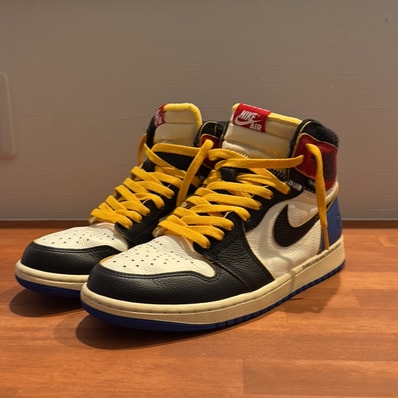 fragment design × UNION × Nike Air Jordan 1 High OG "Black/Varsity Red"