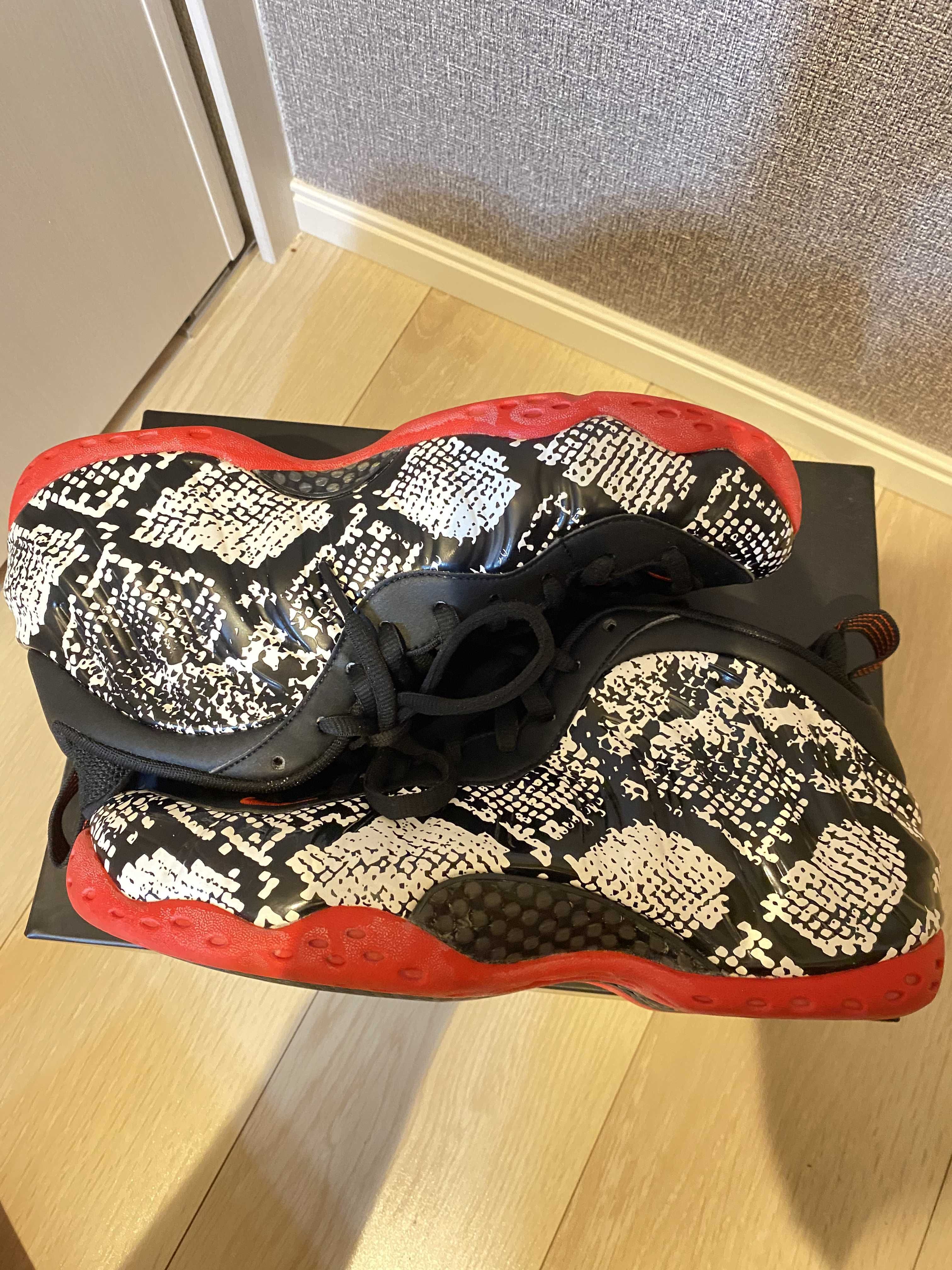 Nike Air Foamposite One "Sail/Black/Habanero Red"