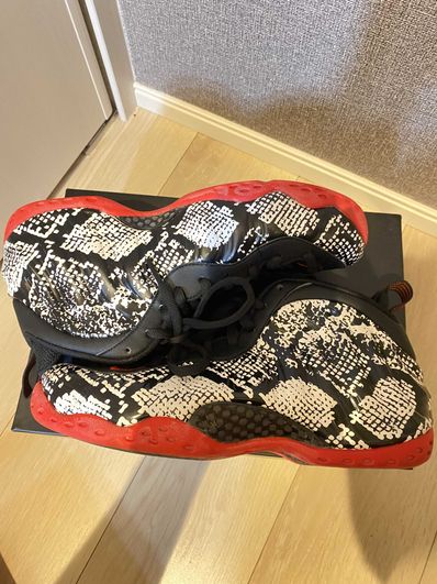 Nike Air Foamposite One "Sail/Black/Habanero Red"