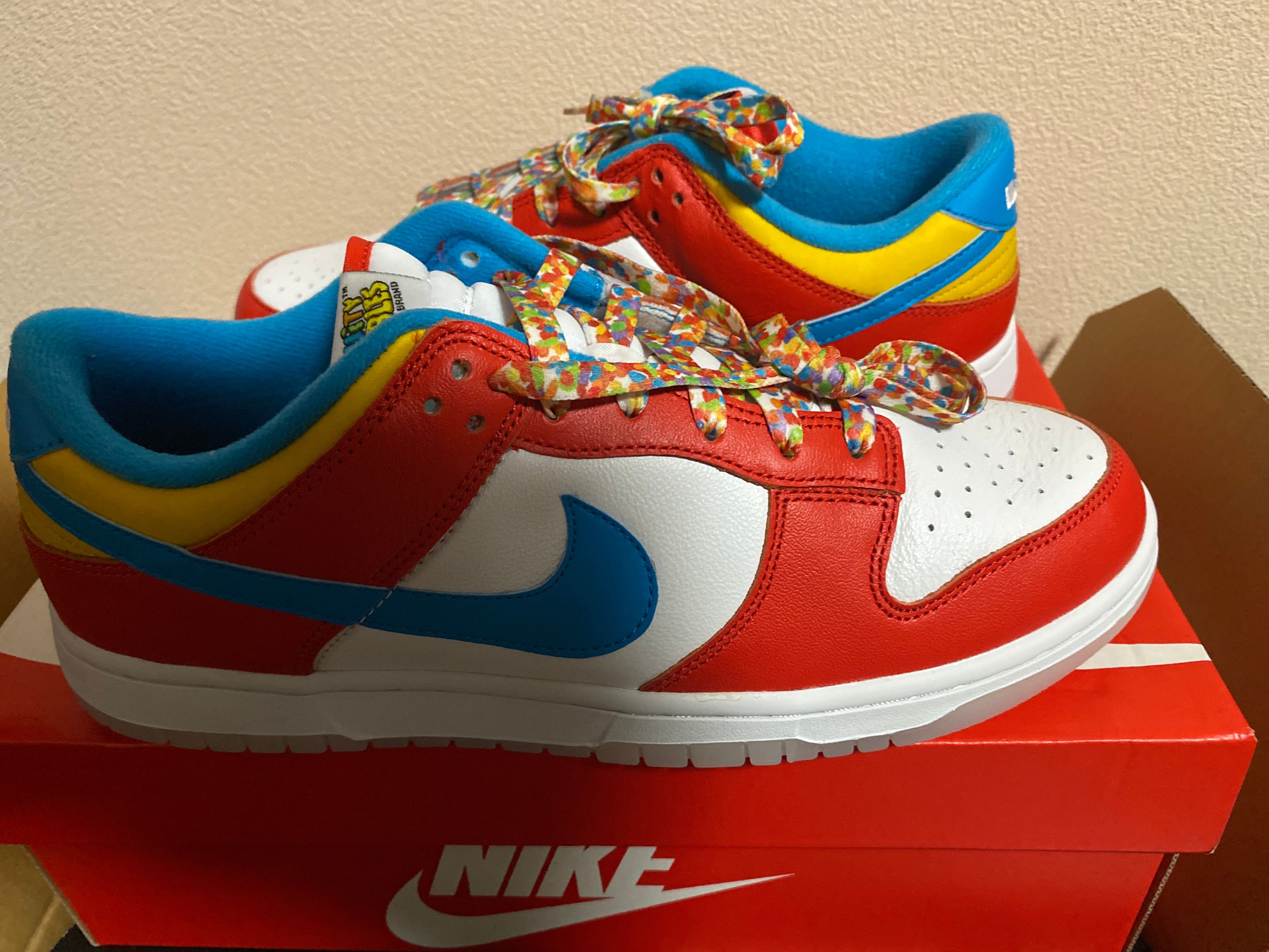 FRUiTY PEBBLESTM × Nike Dunk Low QS "Habanero Red/Dark Sulfur/Laser Blue"