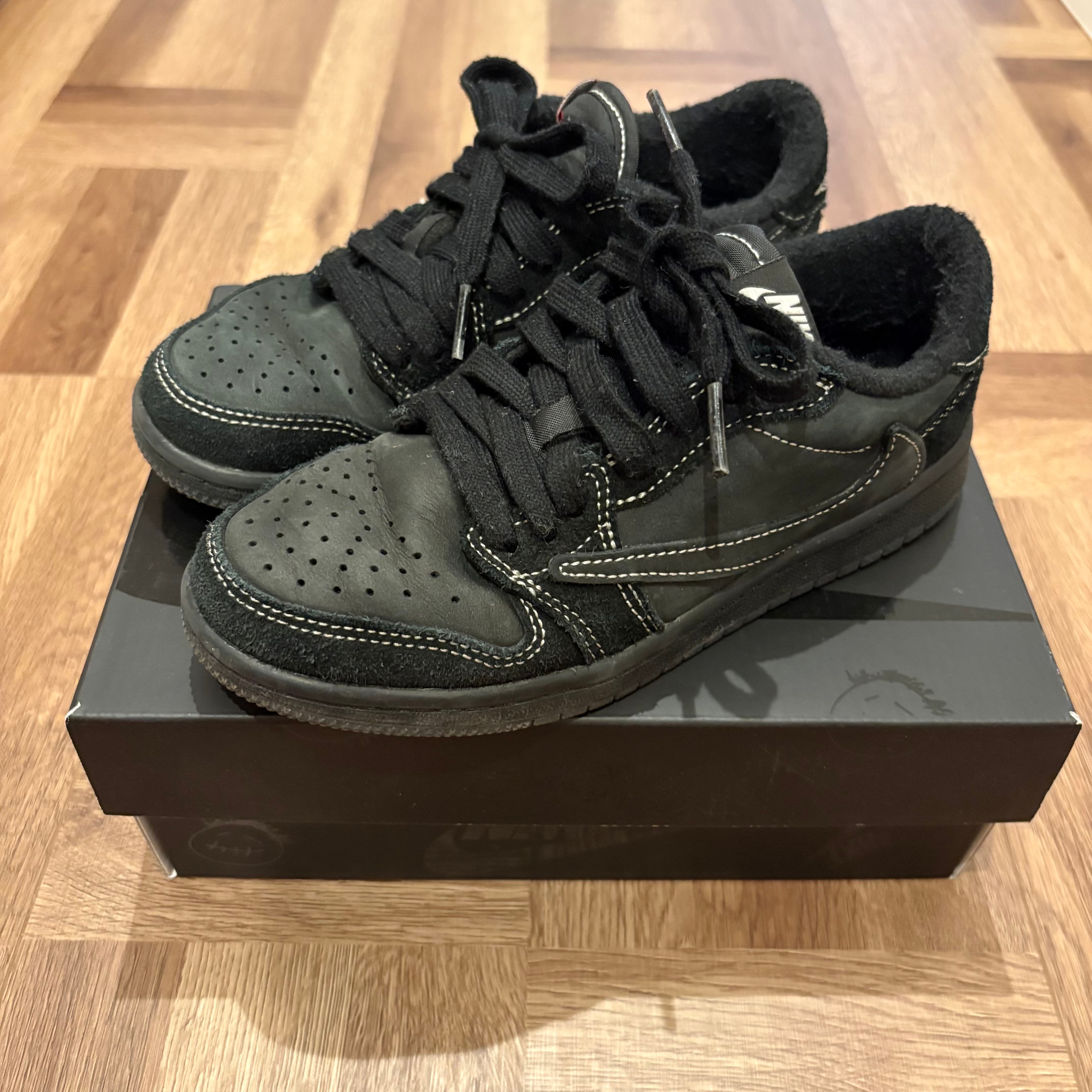 Travis Scott × Nike PS Jordan 1 Low OG SP "Black Phantom"
