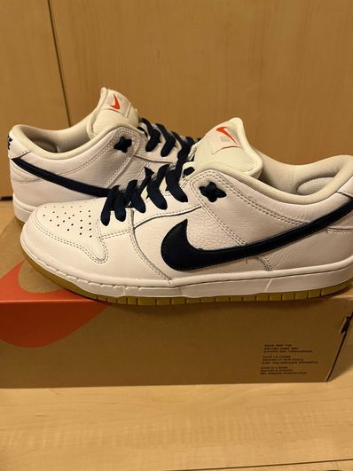 Nike SB Dunk Low "Orange Label White Navy"