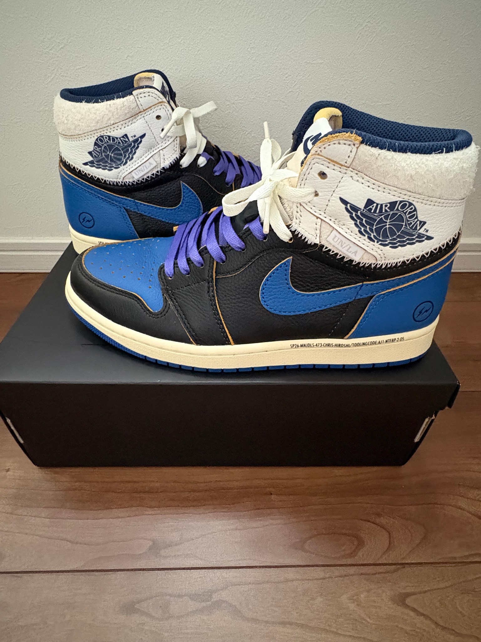 fragment design × UNION × Nike Air Jordan 1 High OG "Sport Royal"