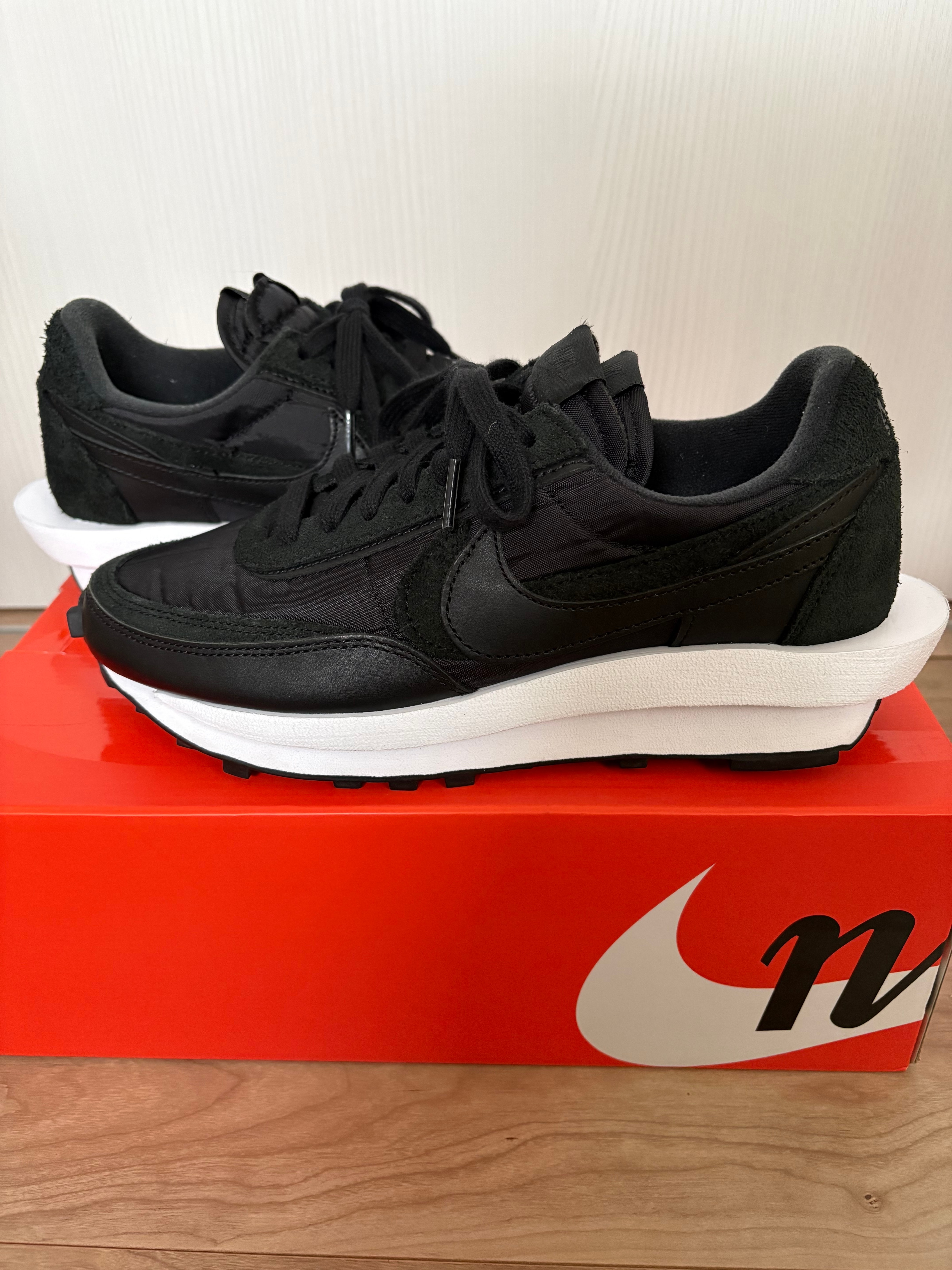 sacai × Nike LDV Waffle "Triple Black"