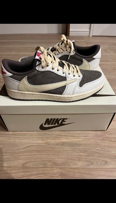Travis Scott × Nike Air Jordan 1 Low OG SP "Reverse Mocha/Sail and Ridgerock"
